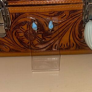 Sterling Silver Golden Hills Turquoise Studs